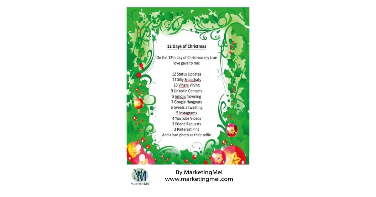 How to Create a Fun 12 Days of Christmas List