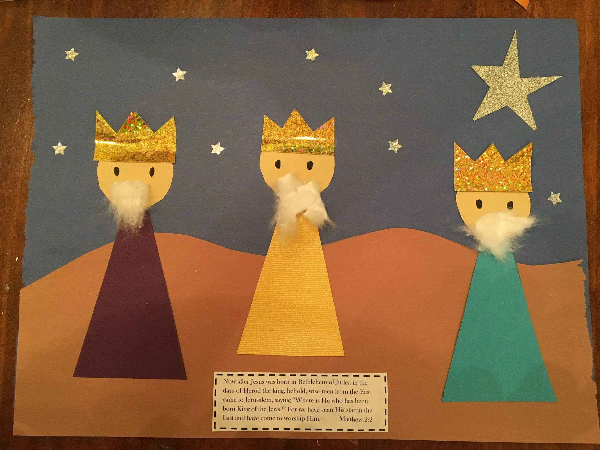 wise men preschool craft