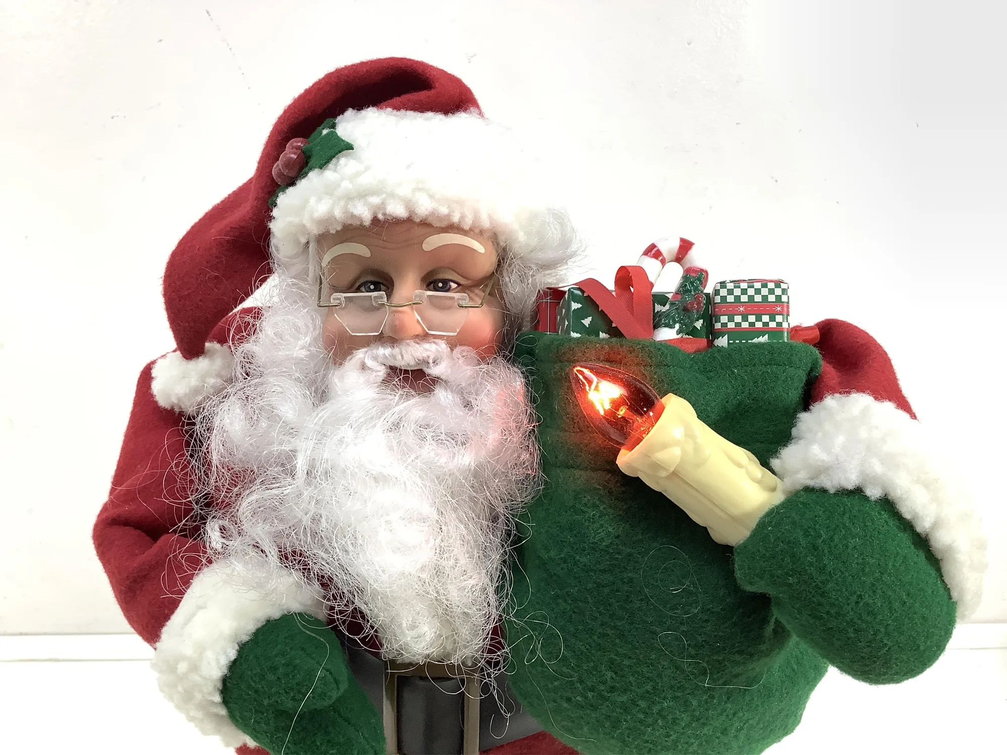 animated Santa decor lot