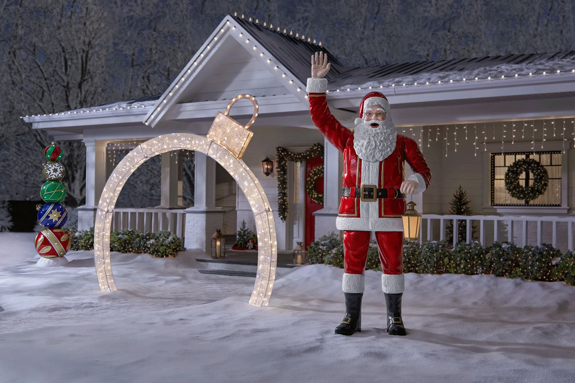 black santa christmas decorations - The Home Depot Is Launching an Foot 'Towering' Santa This Christmas