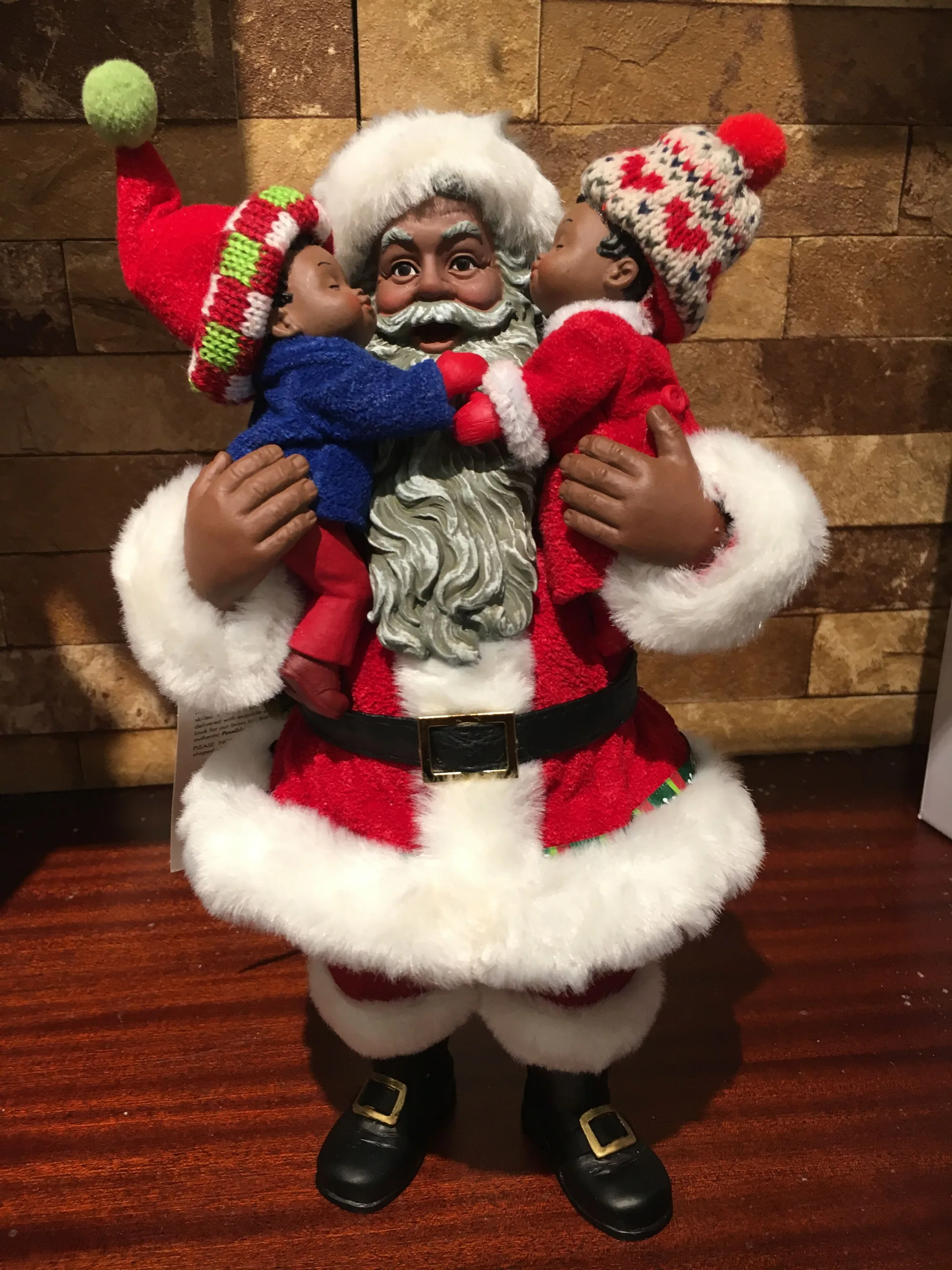 black santa claus figurines printable page 2