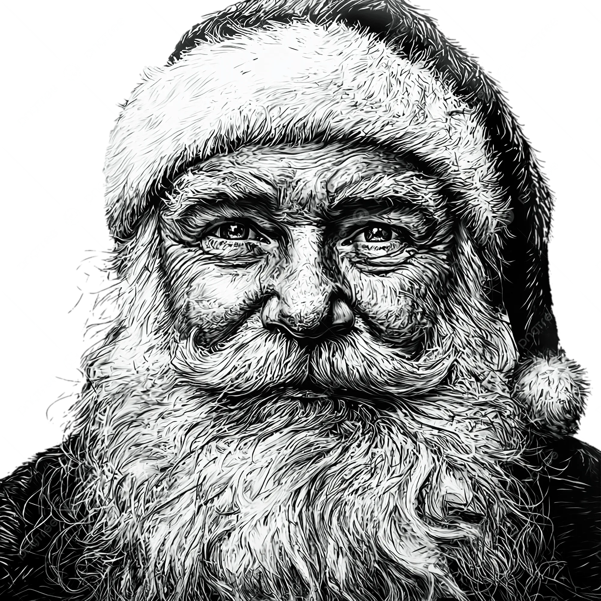 printable black santa clipart