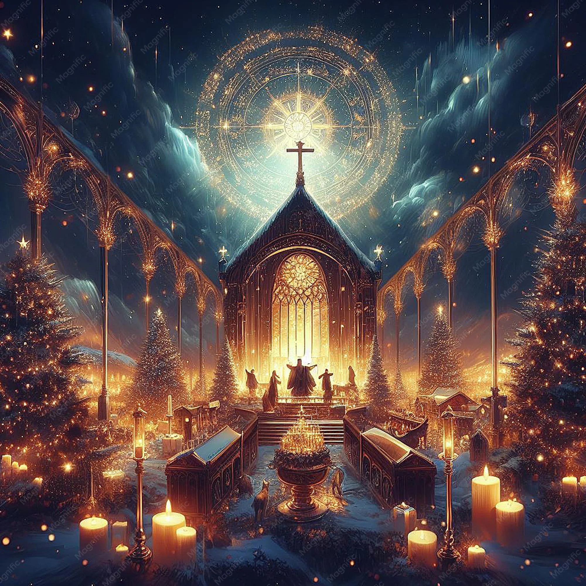christian christmas background printable page 5