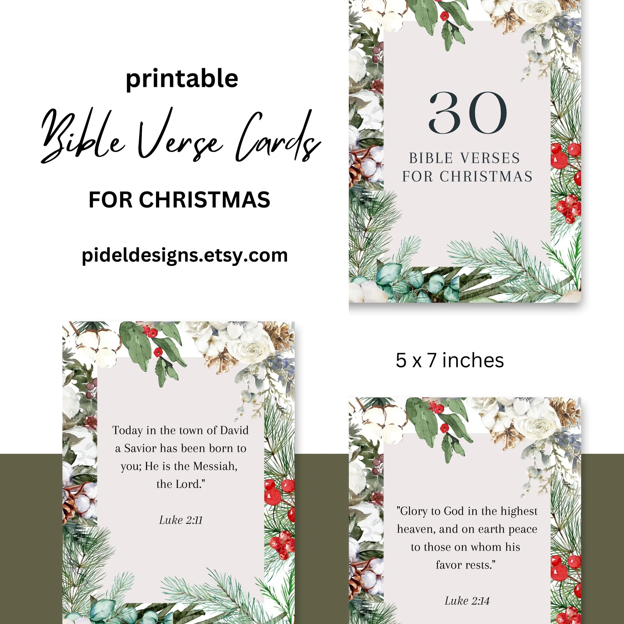 christmas bible verses for cards printable page 2