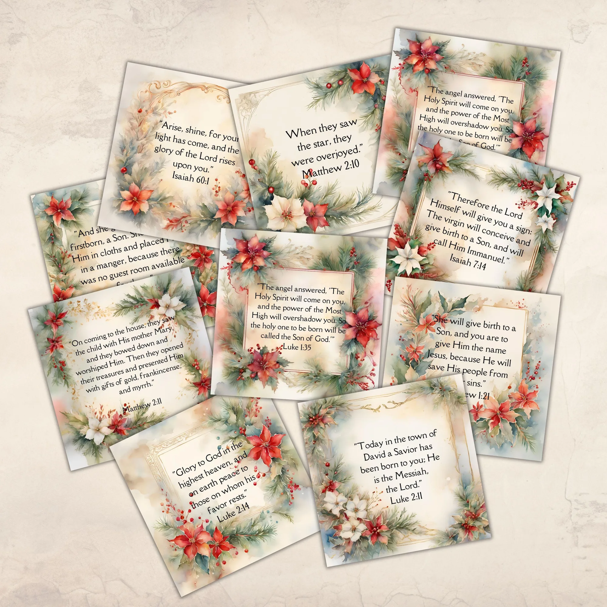 christmas bible verses for cards printable page 6