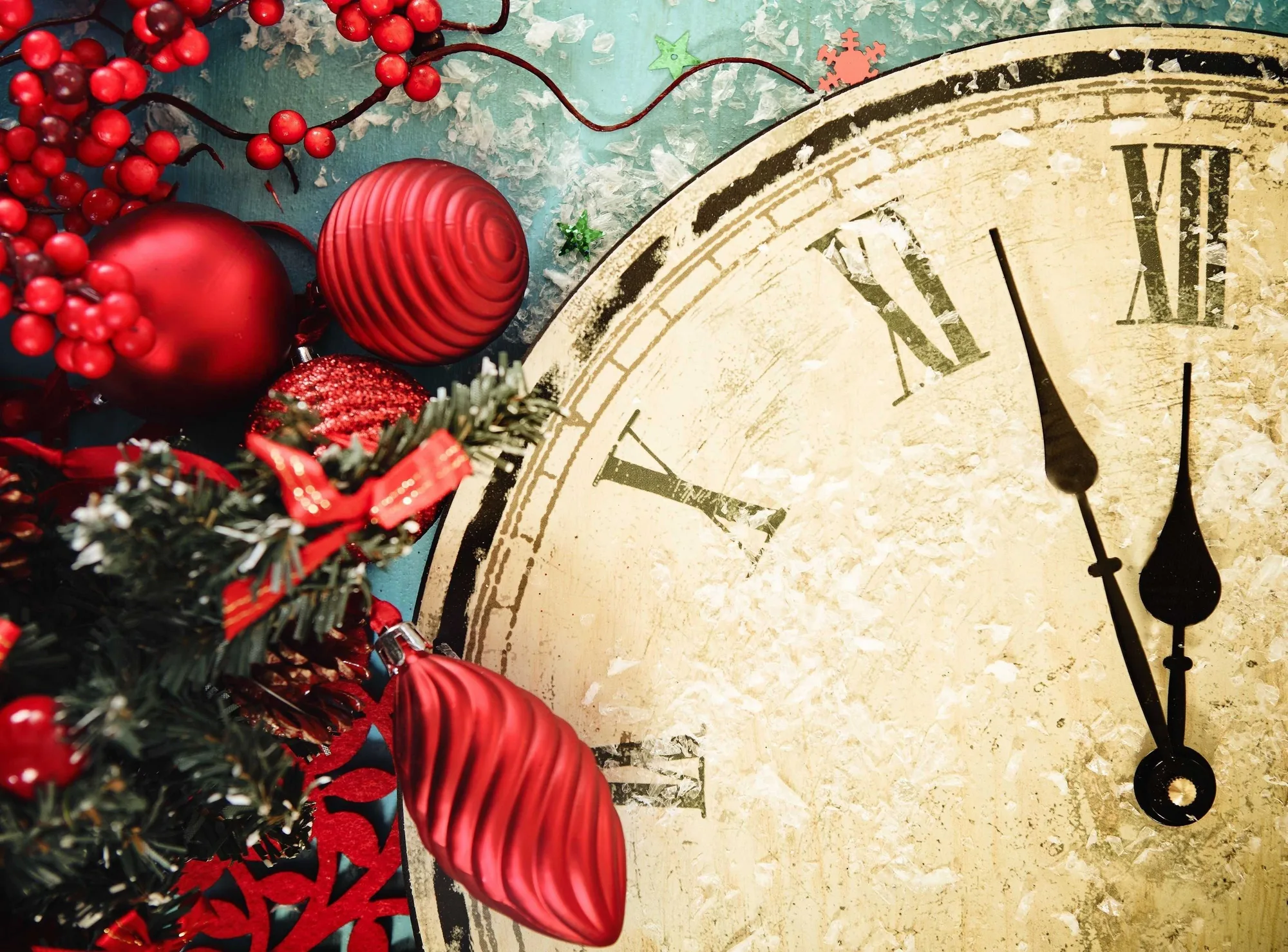 christmas clock - Festive Countdown HD Wallpaper
