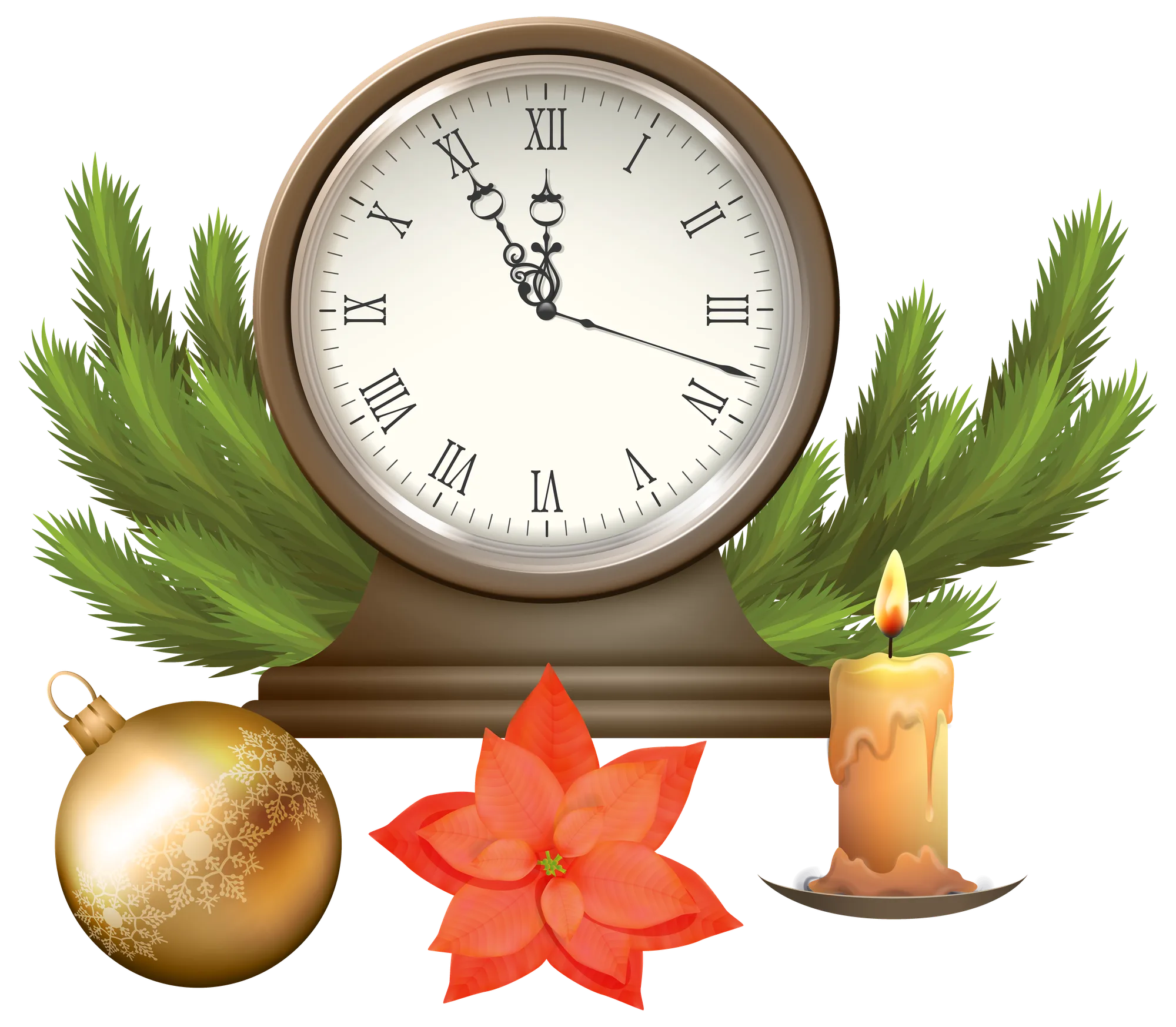 free christmas clock graphics