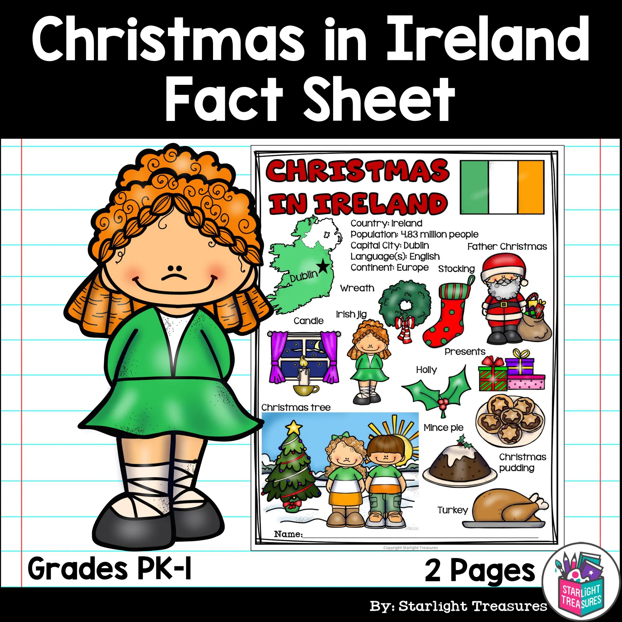 christmas ireland traditions - Christmas in Ireland Fact Sheet for Early Readers Classful