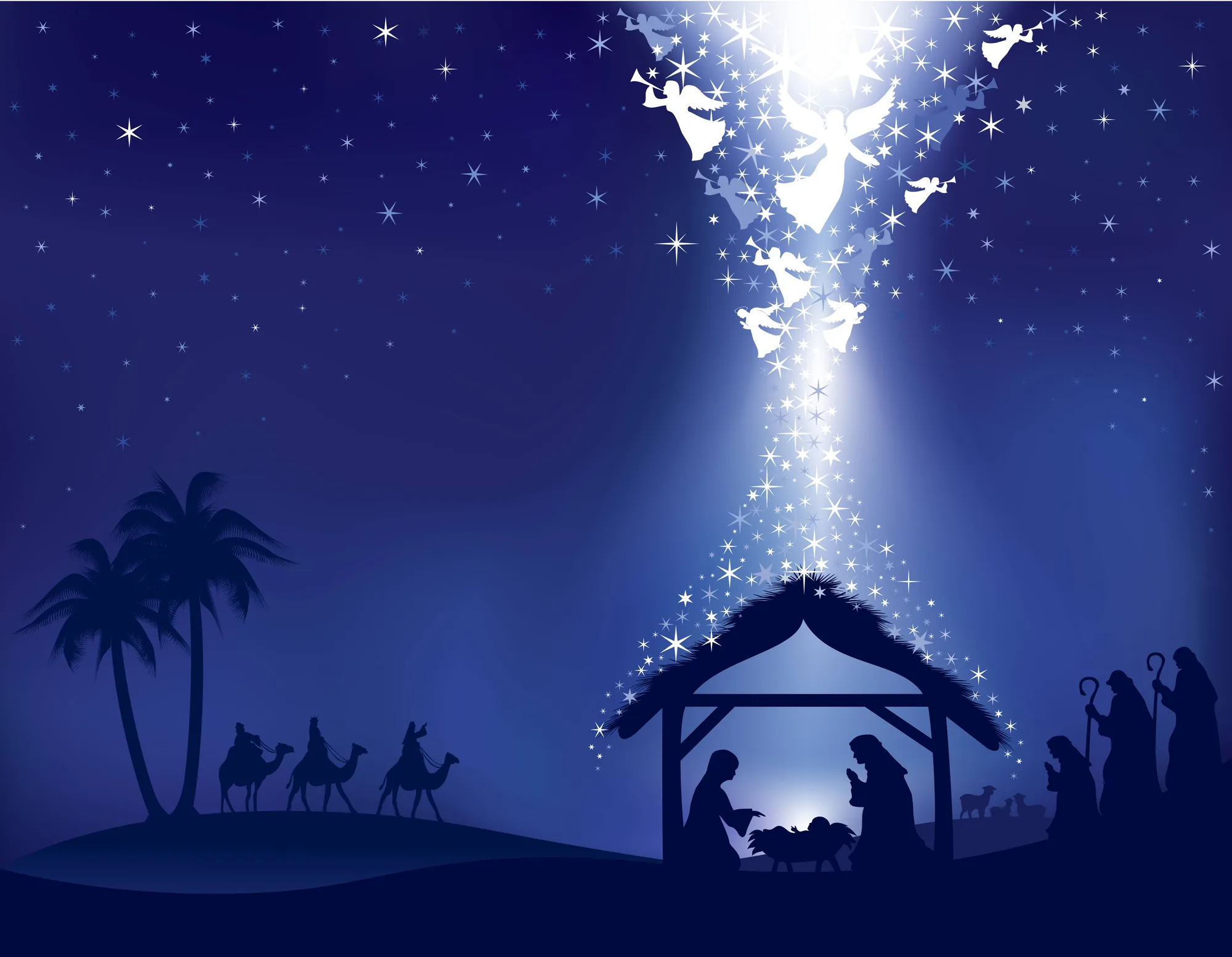 a manger scene printable