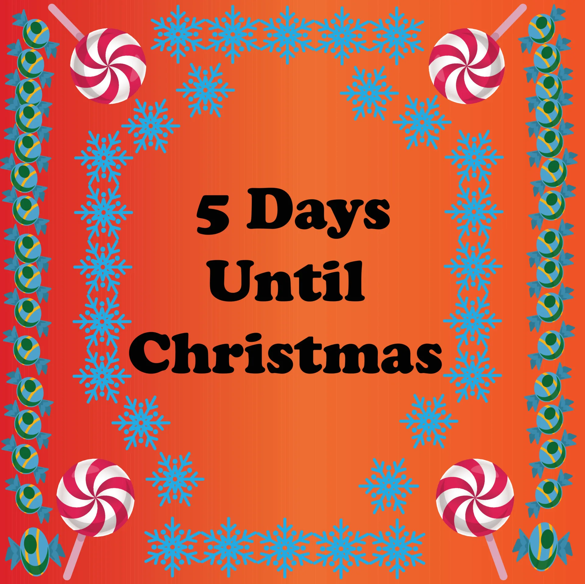 simple colorful Christmas design