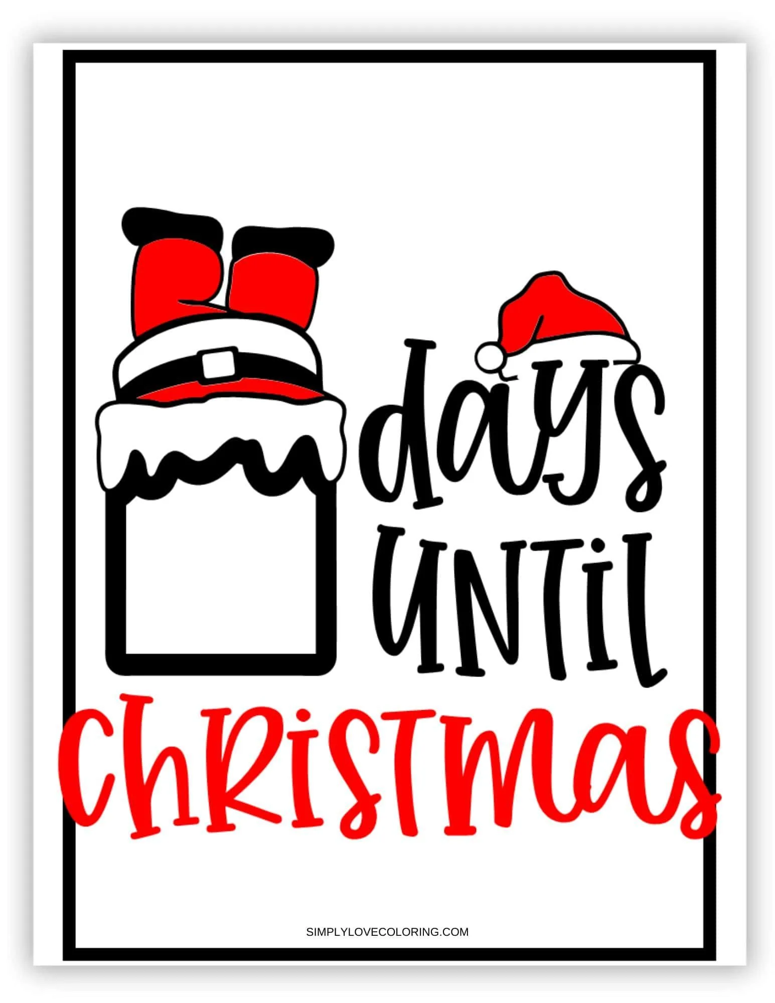 free Christmas countdown calendar