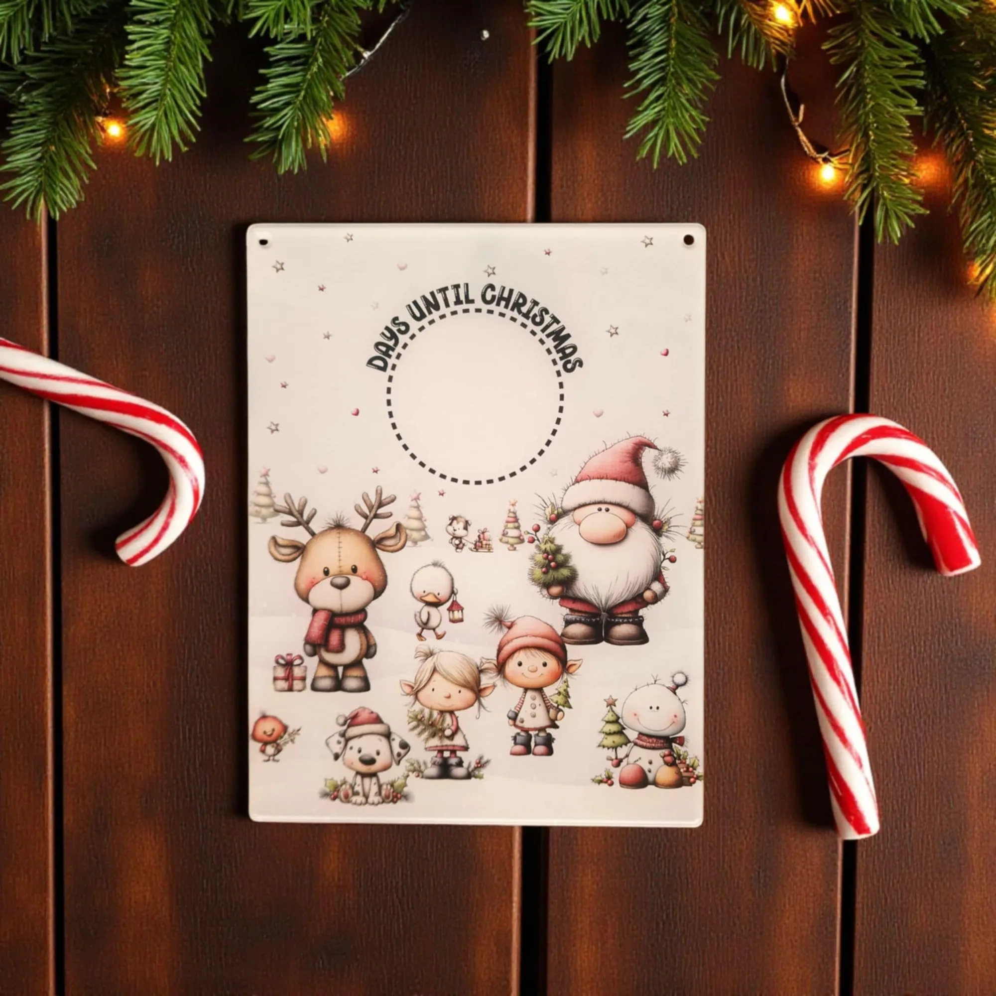 how many seconds until christmas - Days until Christmas whimsical countdown board
