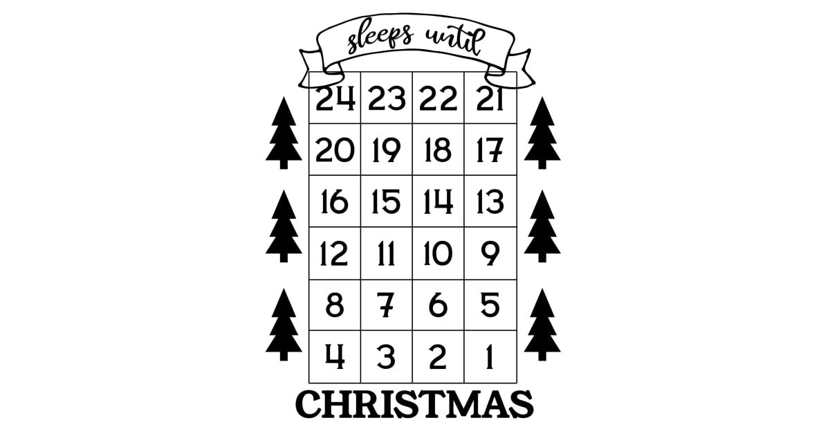 How Many Sleeps Till Christmas? Fun Printable Countdown