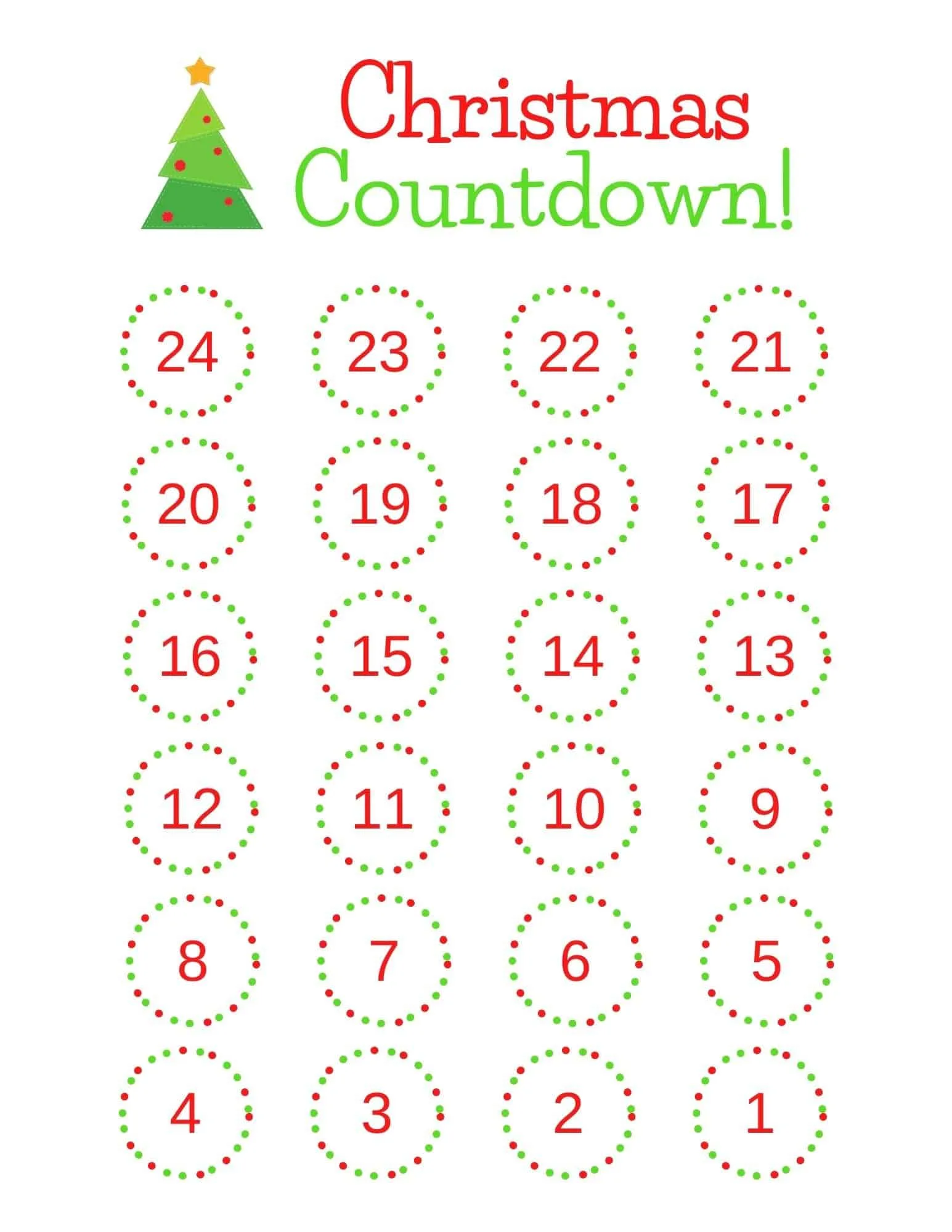 how many till christmas printable page 6
