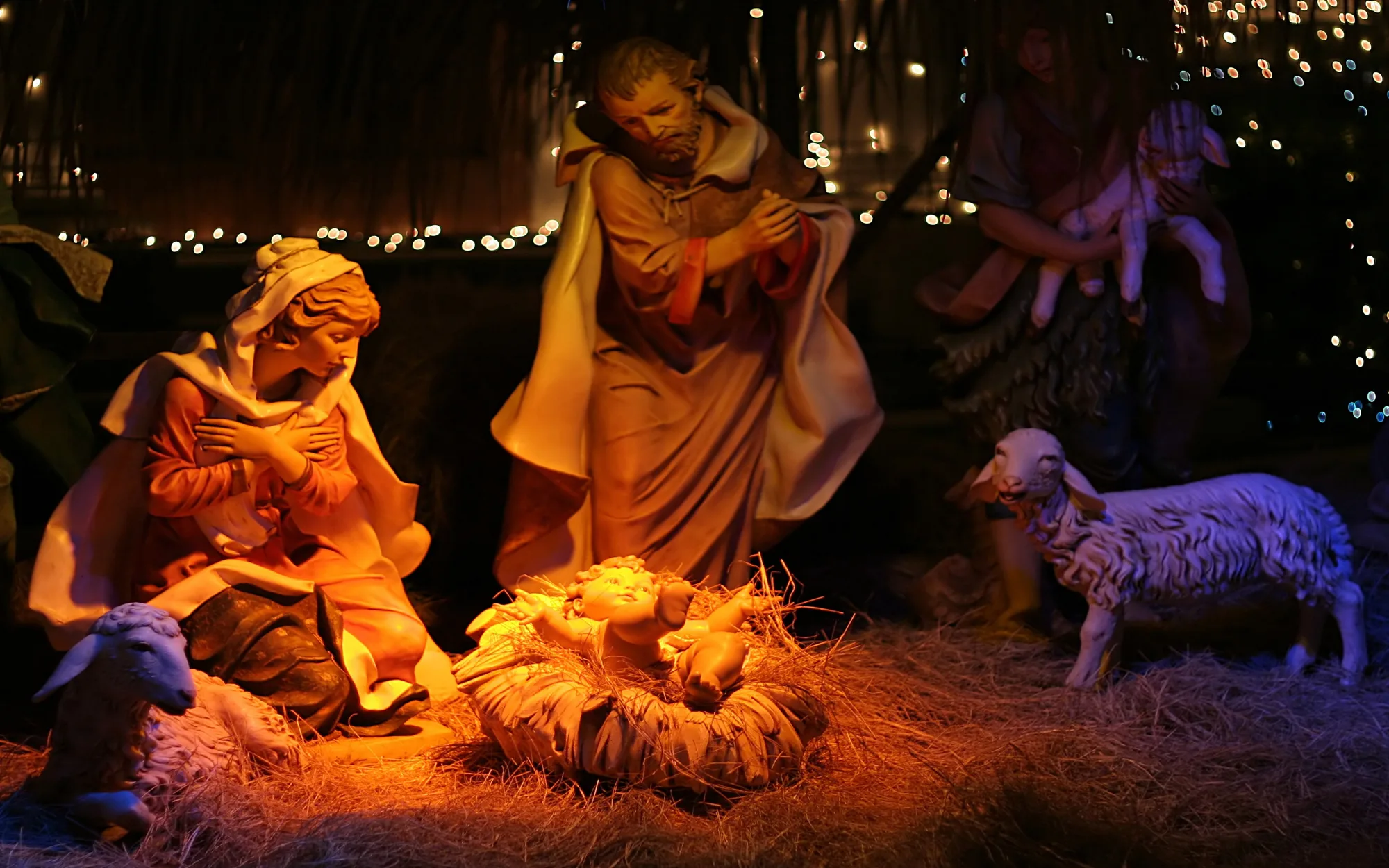 a religious holiday scene