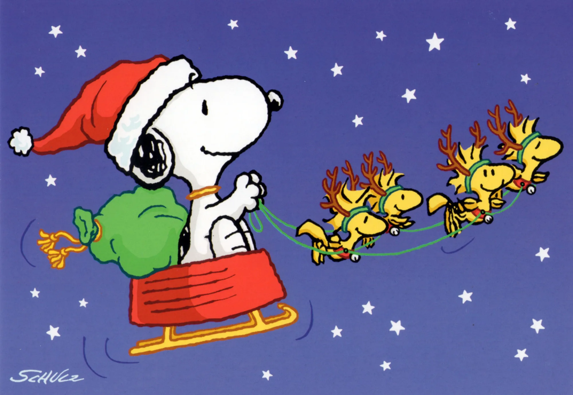 santa snoopy christmas wallpaper
