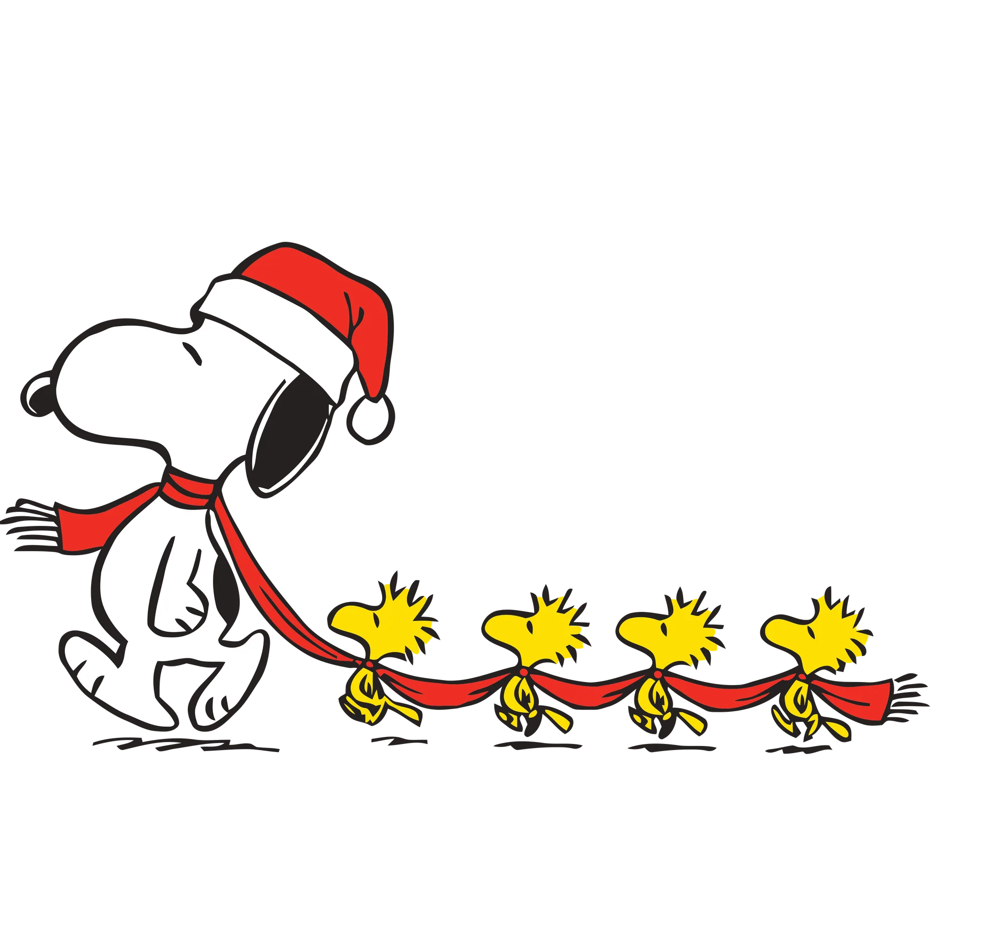 svg design for snoopy christmas