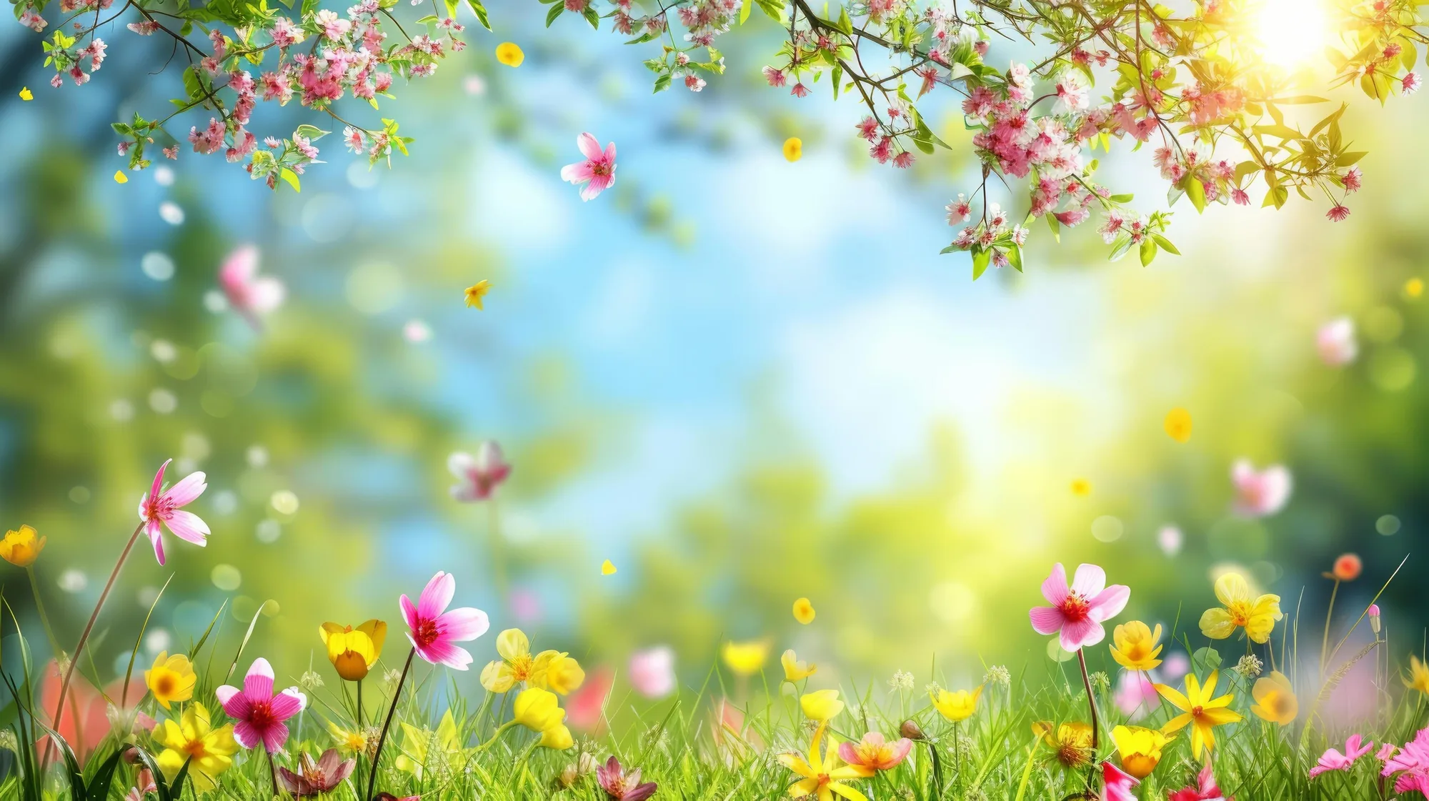 bright spring holiday poster