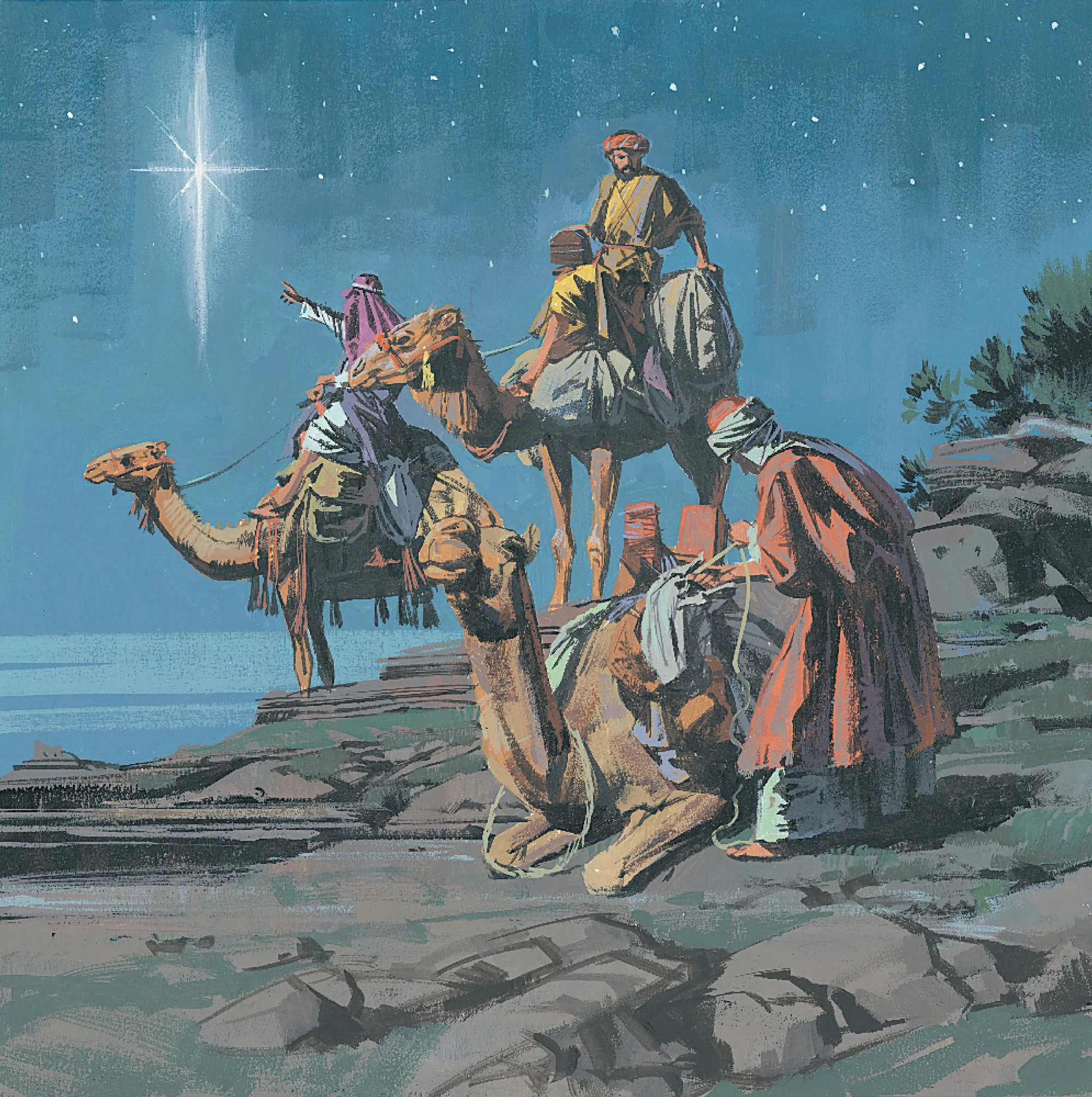 wise men art for christmas